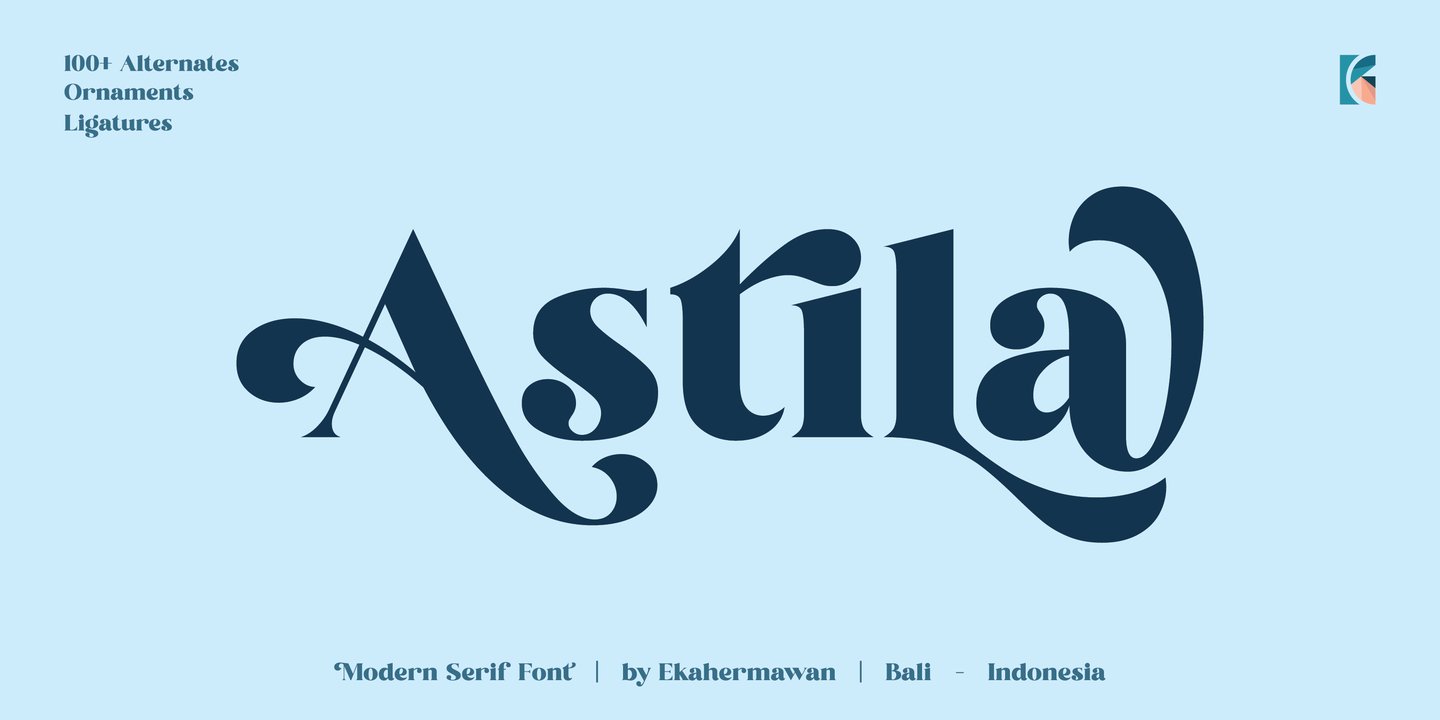 Astila Font preview